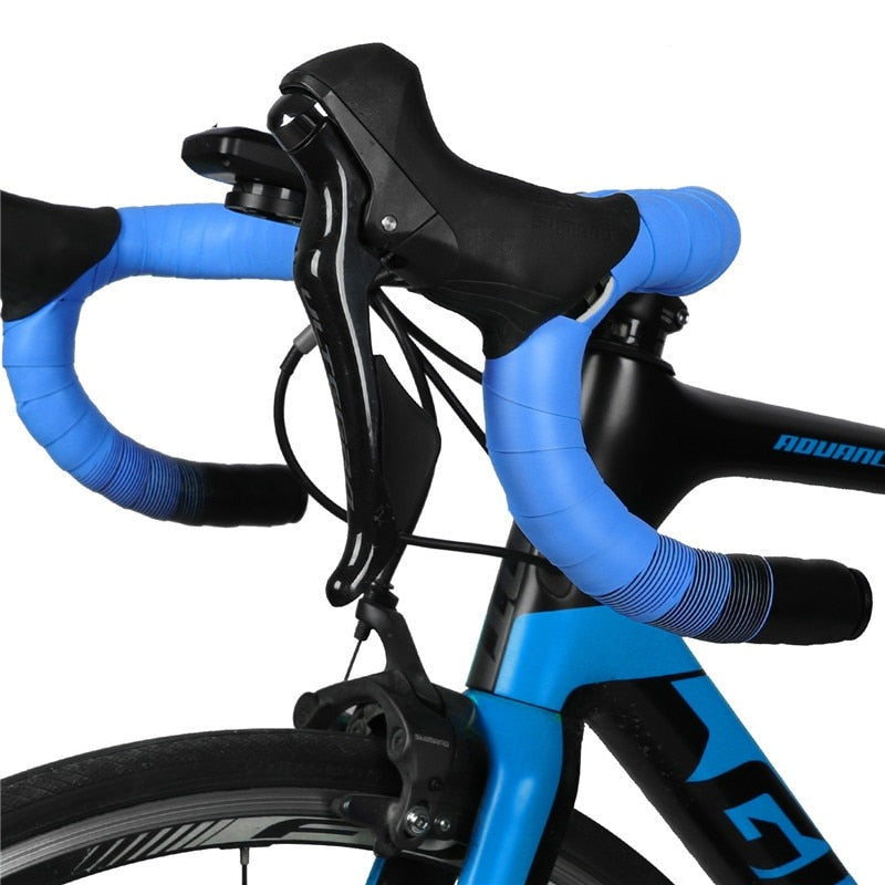 Professional Road Bicycle Handlebar Tape Anti-slip Soft Bike Handlebar Tape Shock Absorption Cycling Wrap End Plug