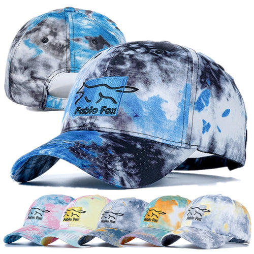 Load image into Gallery viewer, Brand Cotton Hats For Women Fashion Fox Letter Embroidered Tie Dye Baseball Cap Adjustable Outdoor Female Streetwear Hat

