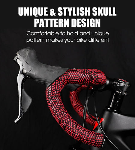 Bike Handlebar Tape Road Bicycle Anti-slip Silica Gel EVA Shock Absorption Handle Bar Tape Cycling Wrap End Plug