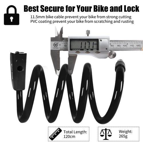 Load image into Gallery viewer, Bike Lock Anti Theft Security Bicycle Accessories Cable Lock MTB Road Bike Multicolor Cycling Portable Wire Lock
