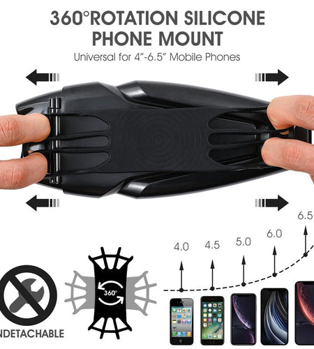 Waterproof Bicycle Bag With 4-6.5 Inch Phone Holder Front Frame Top Tube MTB Bike Bag PC Shell Cycling Accessories