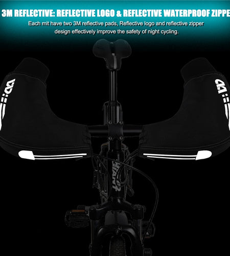 Winter MTB Bike Handlebar Gloves Cycling Men Women Mountain Bike Bar Gloves Hand Muffs Bike Mittens Bicycle Gloves