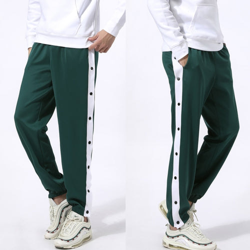 Load image into Gallery viewer, High Quality Men Running Sport Pants Outdoor Fitness Sweatpants with Zipper Pocket Basketball Football Jogging Trousers Black
