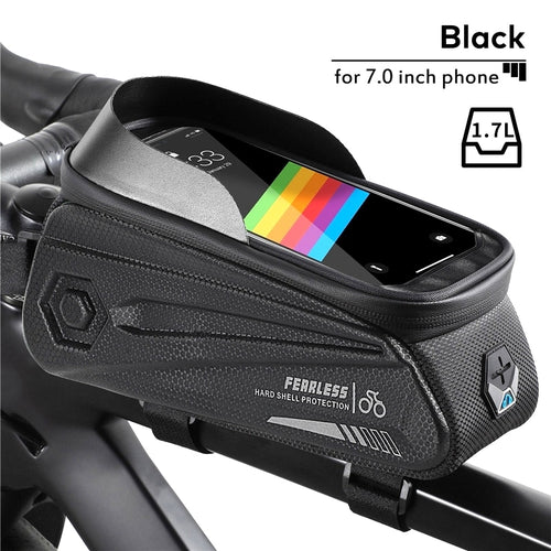 Load image into Gallery viewer, Waterproof Bicycle Bag 7.0 Inch Sensitive Touch Screen Phone Bag MTB Road Bike Front Frame Bag Cycling Accessories
