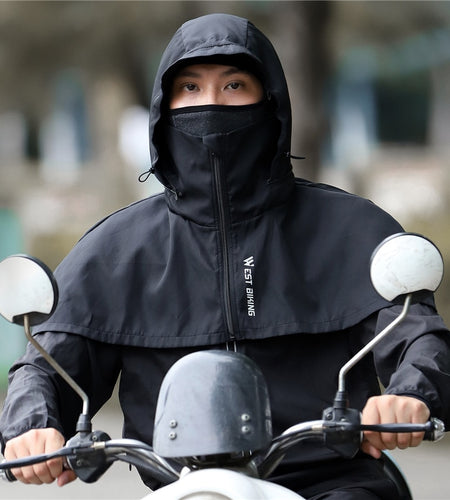 2 in 1 Winter Cycling Cap Double Layer Warm Windproof Men Hood Balaclava Motorcycle Skiing Riding Bicycle Headwear