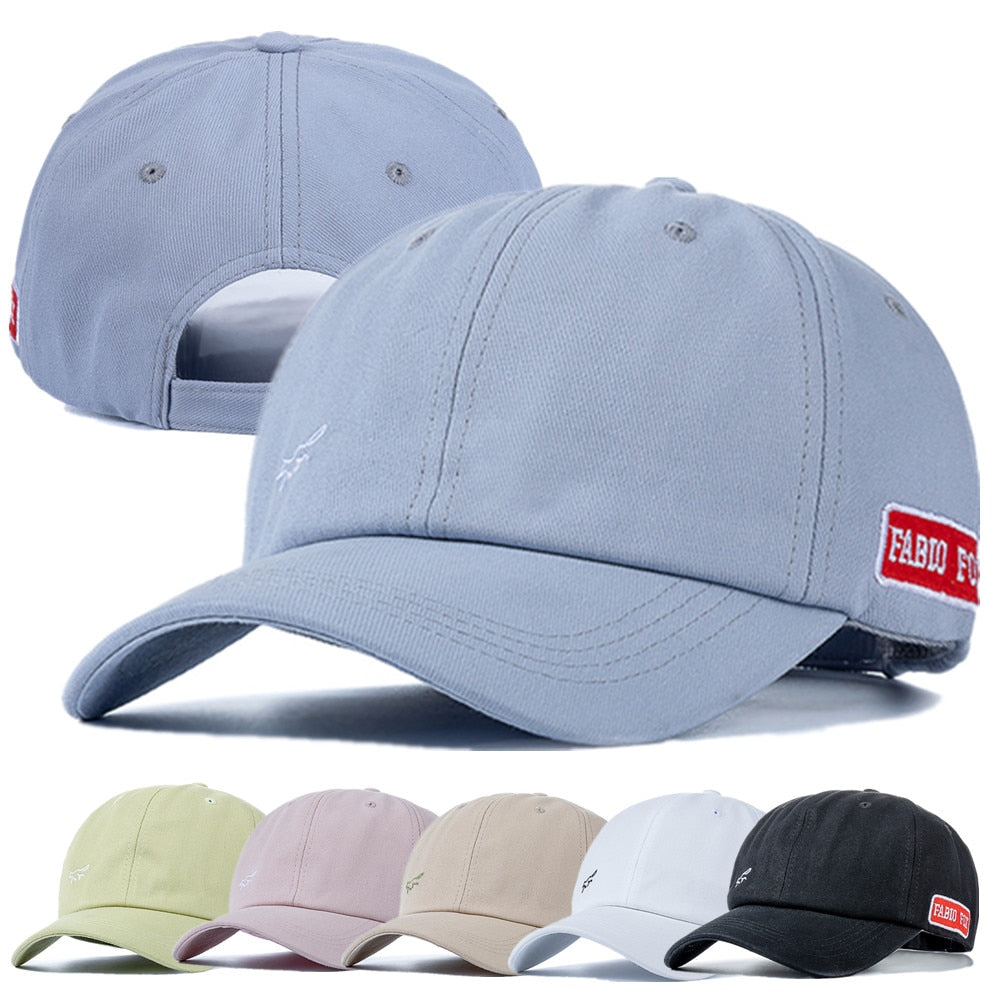 Brand Stylish Cotton Hats For Women Men Fashion Fox Embroidered Baseball Cap Adjustable Outdoor Streetwear Baseball Hat