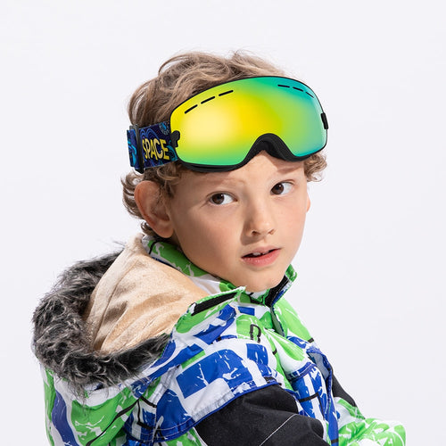 Load image into Gallery viewer, Kids Ski Goggles 4-15 years old Professional Anti-fog Child Snowboard Goggles Double UV400 Kids Skiing Mask Glasses
