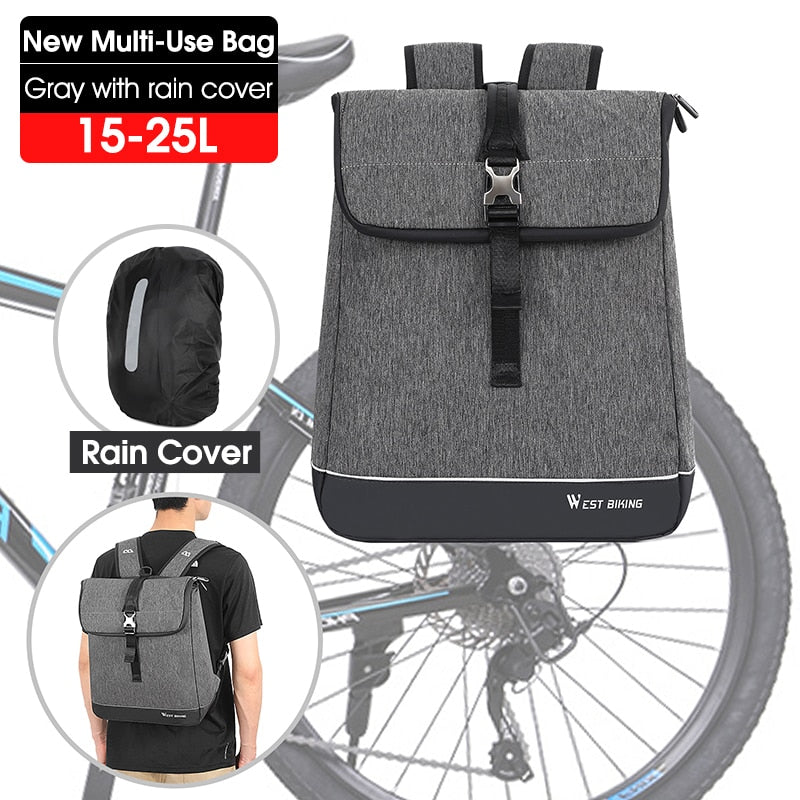 Multifunctional Bike Bag Rear Seat Trunk Bag Waterproof Bicycle Pannier MTB Mountain Cycling Luggage Sport Backpack