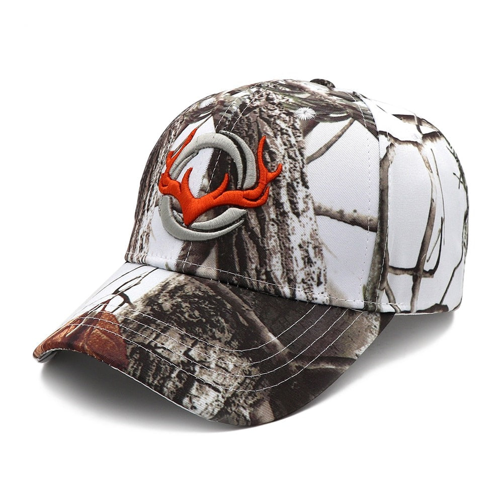 Camo Baseball Cap Fishing Caps Men Outdoor Hunting Camouflage Jungle Hat 3D Deer Head Hiking Casquette Hats