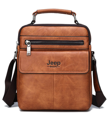 Brand Men's Crossbody Shoulder Bags High Quality Tote Fashion Business Man Messenger Bag Split Leather Handbag