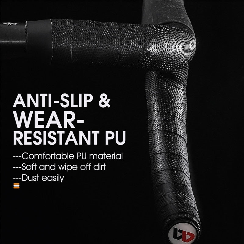 Soft Bike Handlebar Tape EVA Shock Absorption Bicycle Handlebar Tape Anti-slip Cycling Wrap End Plug Accessories