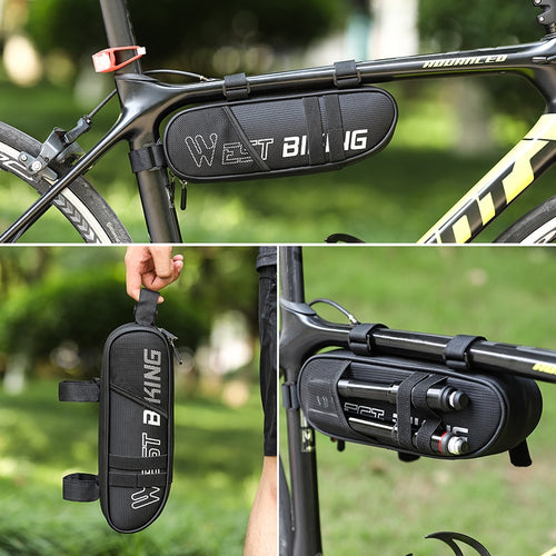 Load image into Gallery viewer, Bicycle Bag Front Tube Frame Cycling Triangle Bag Large Capacity MTB Road Bike Tools Pannier Bicycle Bag Accessories
