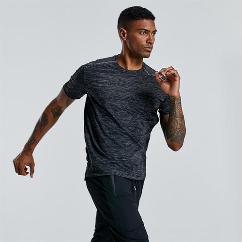 Load image into Gallery viewer, Quick Dry light Breathable T-shirt O-neck Short Sleeved Comfortable Sports Shirt Gym Exercise Fishing Running Shirt for man
