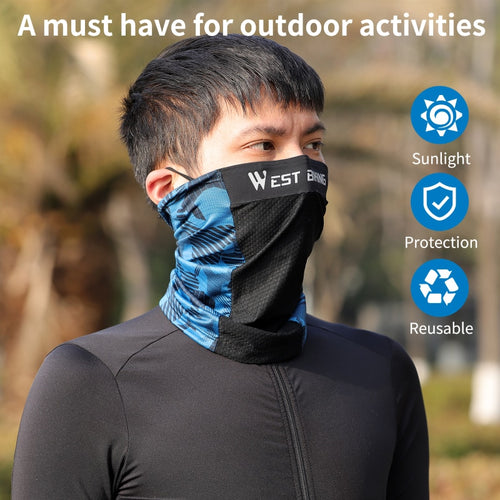 Load image into Gallery viewer, Summer Cycling Sport Scarf Ice Silk Anti-UV MTB Road Bike Headwear High Elastic Breathable Dustproof Running Bandana
