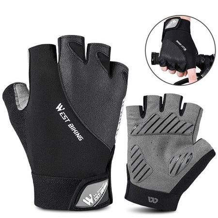Summer Cycling Gloves Breathable Anti Slip Half Finger Sport Gloves MTB Road Bicycle Gym Fitness Men Women Gloves
