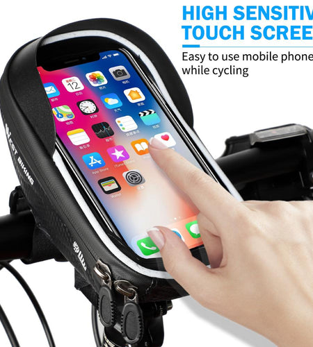Bicycle Bag High Quality EVA Waterproof Top Tube Bike Bag Touchscreen Cell Mobile Phone Bag 6.0-7.2 inch Phone Case