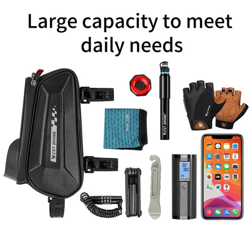 Load image into Gallery viewer, Waterproof Bicycle Bag Front Frame Touch Screen Phone Bag MTB Road Bike Saddle Bag Reflective Cycling Accessories
