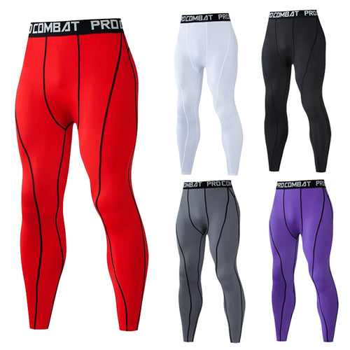 Load image into Gallery viewer, 2pcs Men&#39;s Leggings High Elastic Compression Pants Jogging Sweatpants Running Training Tights Pants Fitness Sport Shorts Dry Fit
