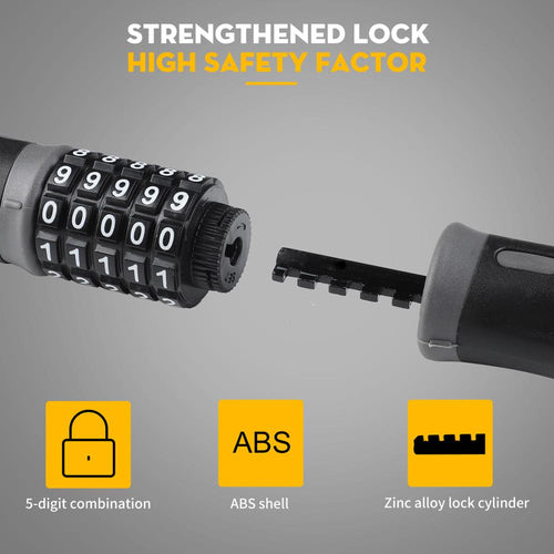 Load image into Gallery viewer, Bicycle Chain Lock 5 Password Digital Bike Lock Security Anti-Theft Motorcycle Cycling MTB Road Bike Accessories
