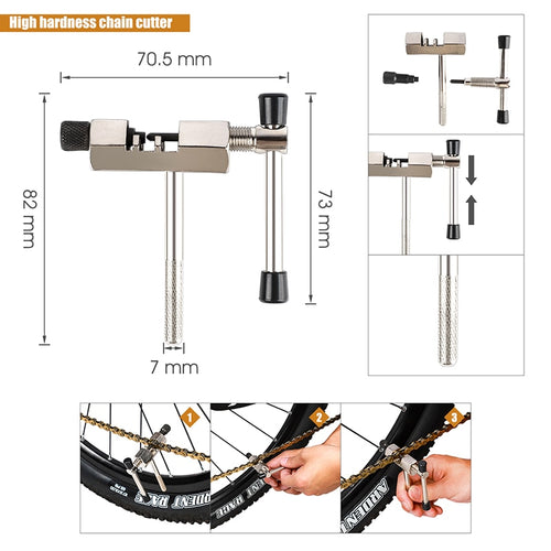 Load image into Gallery viewer, Multifunctional Bicycle Repair Tool Kits Chain Breaker Flywheel Remover Crank Puller Wrench MTB Road Bikes Maintenance Tools
