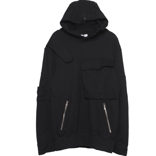 Load image into Gallery viewer, Winter Techwear Harajuku Hoodie and Sweatshirt Men Pocket Design Cotton Thick Fleece Pullover Hip Hop Streetwear Tops WB312
