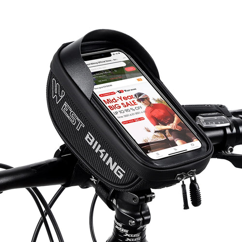 Load image into Gallery viewer, Bicycle Bag Sensitive Touch Screen Bike Phone Bag Front Frame Reflective MTB Road Cycling Accessories Panniers
