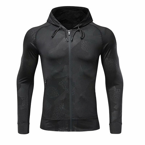 Load image into Gallery viewer, Men Camouflage Tops Running Jacket Sport Fitness Long Sleeves Hooded Tight Gym Soccer Basketball Outdoor Training Jogging Hoodie

