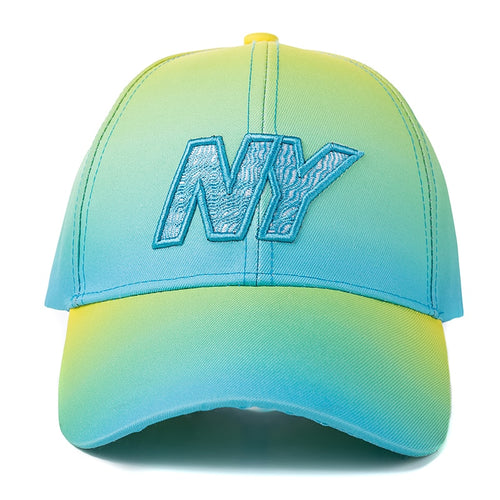 Load image into Gallery viewer, Women Tie Dye Cap Fashion NY Letter Embroidered Baseball Cap Dazzling Female Casual Adjustable Outdoor High Quality Hat Cap

