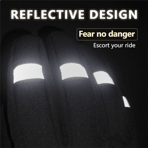 Load image into Gallery viewer, Winter Thermal Full Finger Touch Screen Cycling Gloves Reflective Windproof Warm Bike Gloves Waterproof Bicycle Glove Men Women
