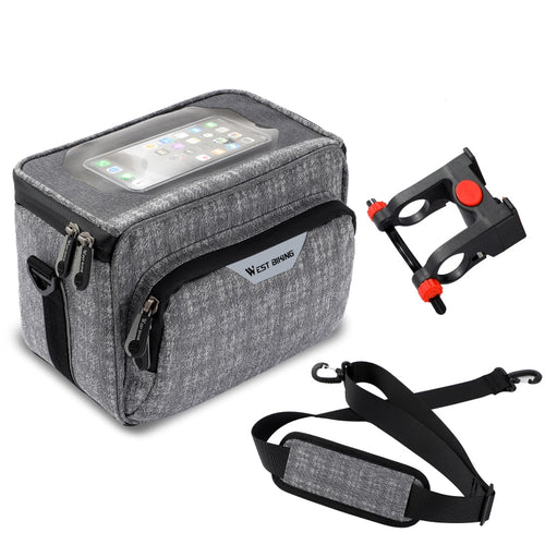 Load image into Gallery viewer, Multifunction Bike Handlebar Bag Cycling Touch Screen Phone Bags Travel Shoulder Bag MTB Road Bicycle Accessories
