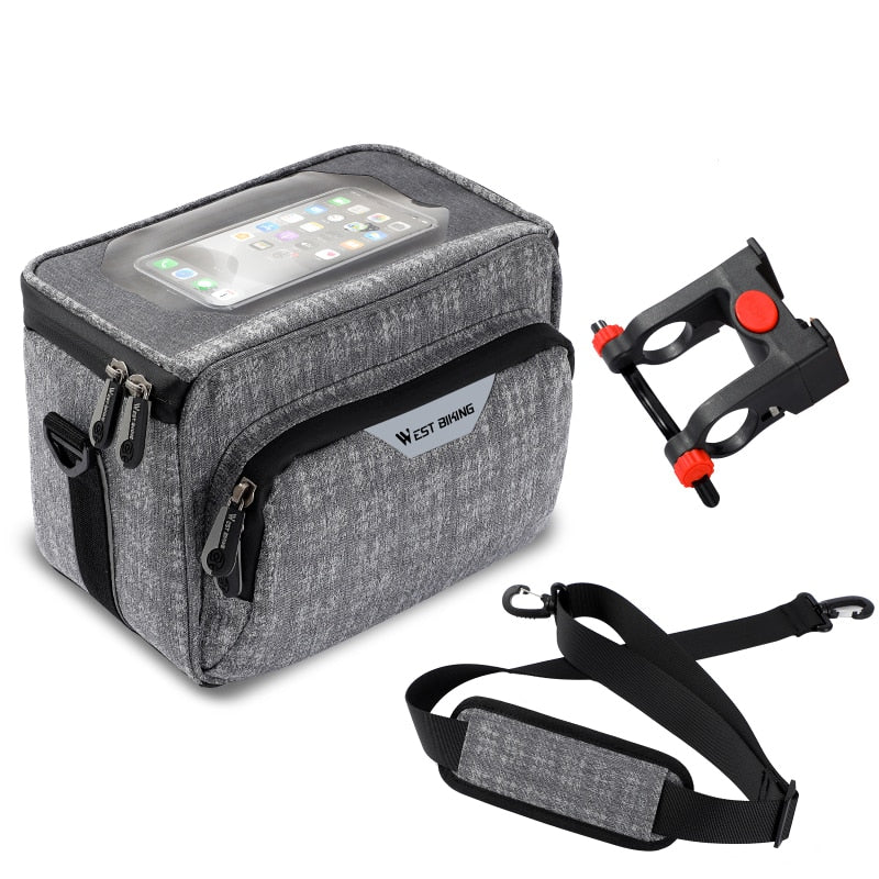 Multifunction Bike Handlebar Bag Cycling Touch Screen Phone Bags Travel Shoulder Bag MTB Road Bicycle Accessories