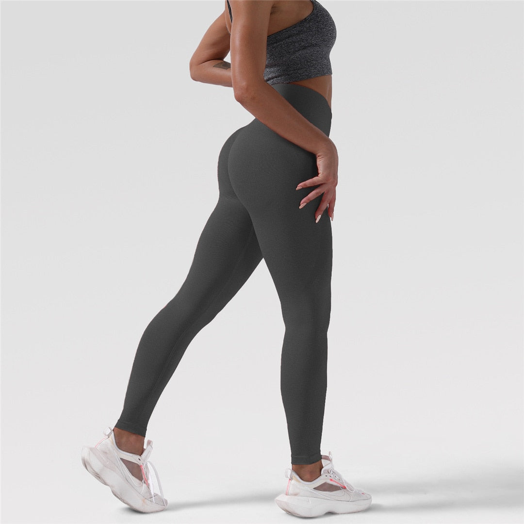 Seamless Legging Yoga Pants Sports Clothing Solid High Waist Full Length Workout Leggings for Fitness Yoga Leggings A007