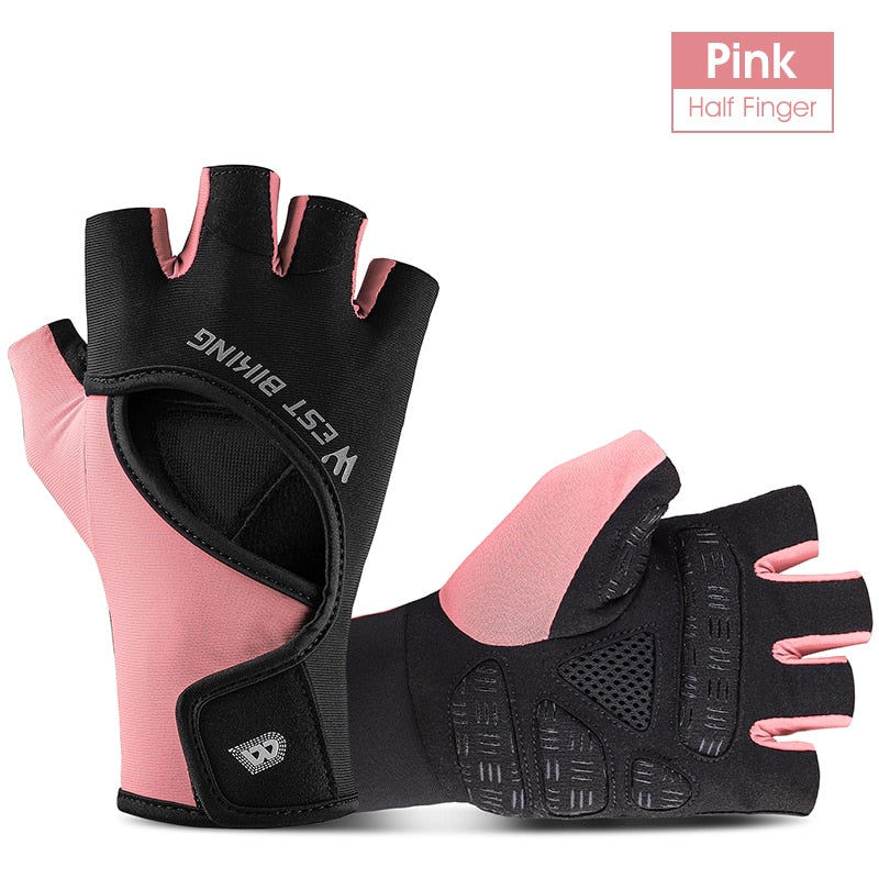 Half Finger Cycling Gloves Shockproof Wear Resistant Breathable MTB Road Bicycle Gloves Men Women Sports Bike Gloves