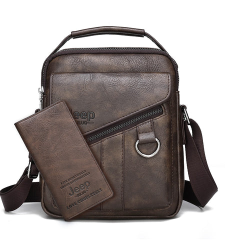 Men Bags Crossbody Shoulder Bag For Male Split Leather Messenger Tote Bag Travel Luxury Brand New  Fashion Business