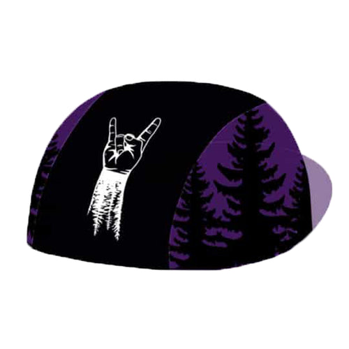 Load image into Gallery viewer, Classic Retro Forest Finger Printing Polyester Cycling Caps  Purple Black White Quick Dry For Bicycle Hats  Men And Women Wear
