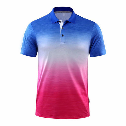 Load image into Gallery viewer, Men Tennis shirts Outdoor sports lapel-neck clothing Running workout badminton Short sleeves t-shirt tees tops
