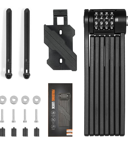 Foldable Bicycle Password Lock Strongest Anti Theft Heavy Duty Lock MTB Road Bike Motorcycle Electric Bike Lock