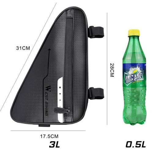 Load image into Gallery viewer, Waterproof Cycling Tube Bags 3L MTB Road Bike Triangle Bag Cycling Frame Front Bags Repair Tools Pannier Bicycle Bag
