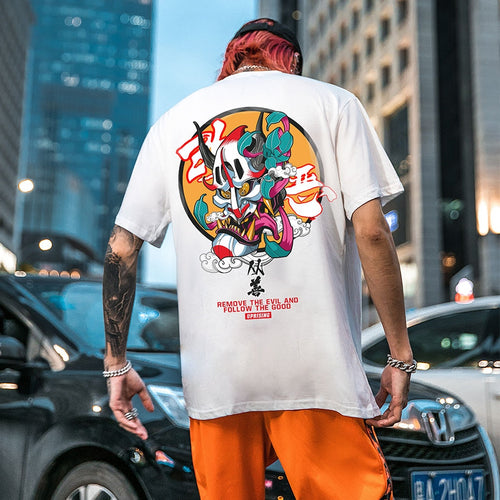 Load image into Gallery viewer, Harajuku TEE Tide brand street personality Ghost Hip hop T SHIRT Europe and America Short sleeve t-shirt
