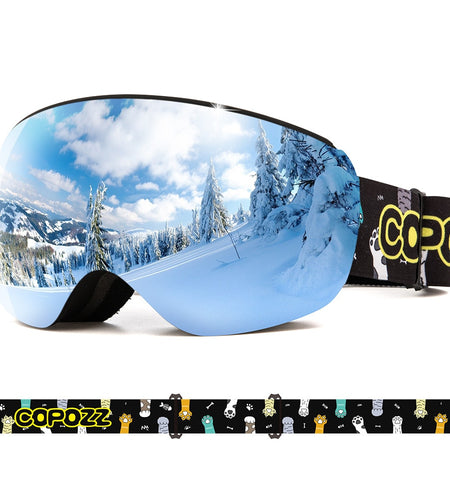 Professional Children Ski Goggles Anti-fog Frameless Ski Eyewear Windproof Sports Equipment Winter Ski Goggles for kids