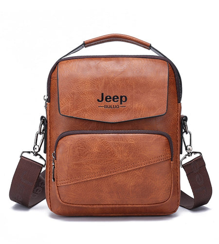 Men Messenger Bags Casual Handbag For Man Leather Shoulder Bag Crossbody Brown Male Tote Brown