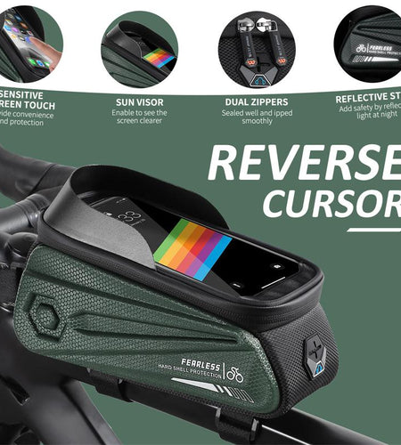 Waterproof Bicycle Bag 7.0 Inch Sensitive Touch Screen Phone Bag MTB Road Bike Front Frame Bag Cycling Accessories