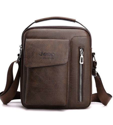 Casual Men Shoulder Bag Vintage Crossbody Bags High Quality Male Bag PU Leather Handbag Capacity Men Messenger Bags