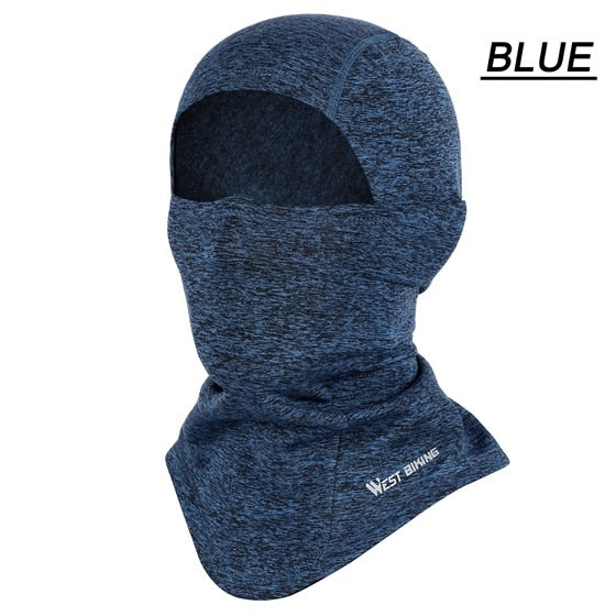 Winter Fleece Cycling Face Mask Windproof Warm MTB Road Bicycle Full Face Cover Outdoor Men Women Thermal Bike Cap