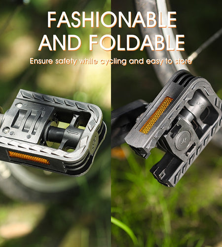 Foldable Bicycle Pedals MTB Road Mountain Bike Nylon Folding Pedal Universal Non-slip Cycling Accessories Parts