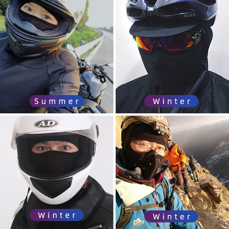 Winter Climbing Hiking Fleece Thermal Keep Warm Windproof Cycling Face Balaclava Running Fishing Skiing Hat Headwear