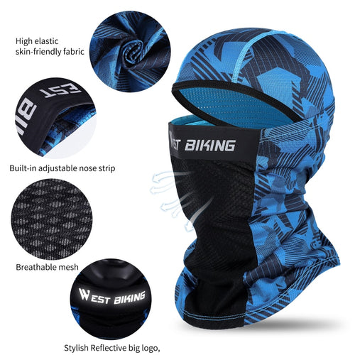 Load image into Gallery viewer, Anti-UV Summer Cycling Headwear Ice Silk Breathable Outdoor Sport Running Scarf Dustproof Protection Balaclava Cap
