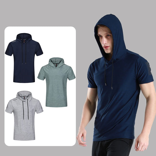 Load image into Gallery viewer, Sport Shirt Men Fitness Tops Rashgard Mens Dry Fit Running T Shirt Sportswear Gym Workout Tshirt Slim Fit Tight Training Shirts
