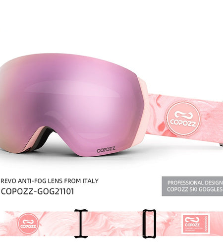 Professional Ski Goggles Double Layers Anti-fog UV400 Men Women Winter Snowmobile Eyewear Snowboard Sports Glasses