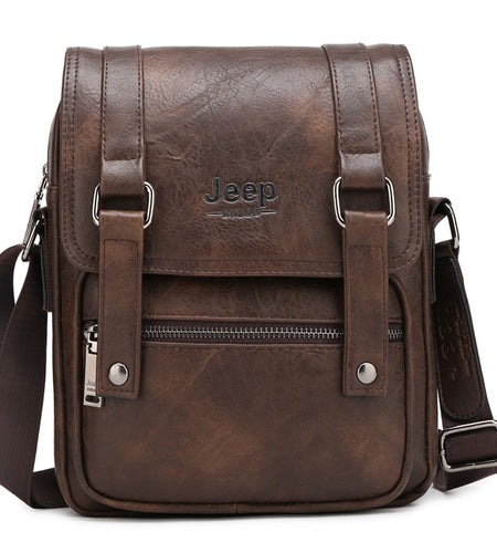 Man's Crossbody Shoulder Bag Large Capacity Leather Travel Tote Men Multi-function Messenger Bags New Arrivals